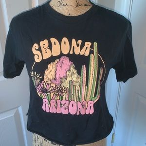 Cropped Graphic Tee Sedona Arizona XS